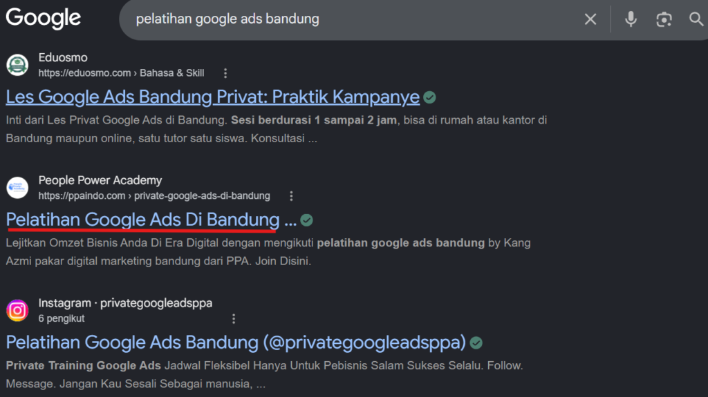 pelatihan google ads bandung